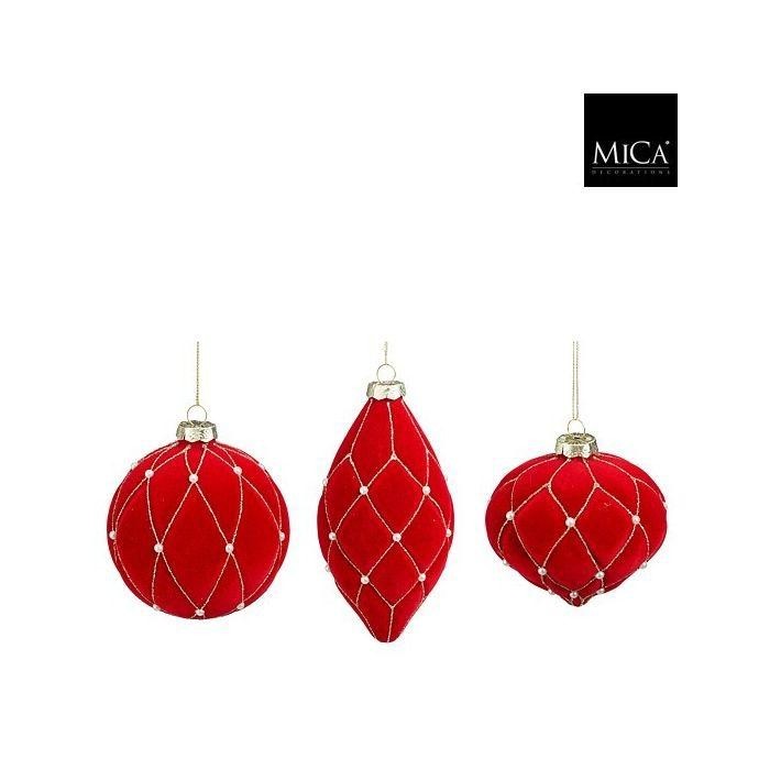 PENDENTI ALBERO ROSSO STOFFA D.10